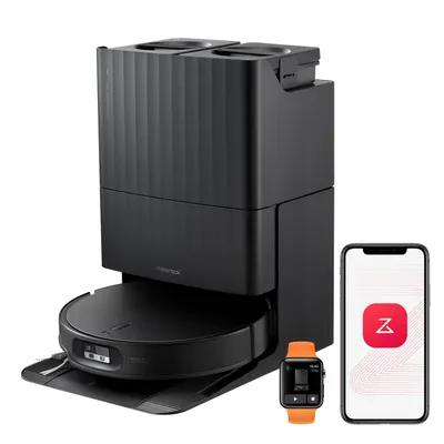 Produktbild von Roborock Qrevo Edge 2 Staubsauger Roboter, 25.000 Pa Saugroboter mit Wischfunktion Wischmopp-Hebefunktion, 80 °C Moppwäsche mit heißem Wasser, Schwarz