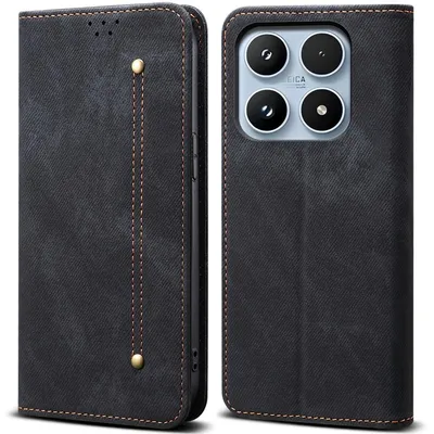 Obrázek produktu pro Pouzdro pro Xiaomi 17, Kožené Peněženkové Pouzdro s Magnetickým Uzavíráním a Stojánkem černé