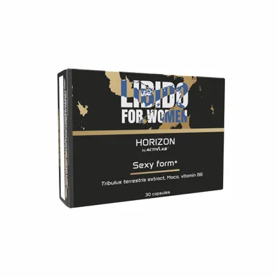 Produktbild von Activlab Horizon Libido for Women Kapseln Maca Tribulus Zink Vitamin B6 Hormone Stoffwechsel Energie Frauen Nahrungsergänzung
