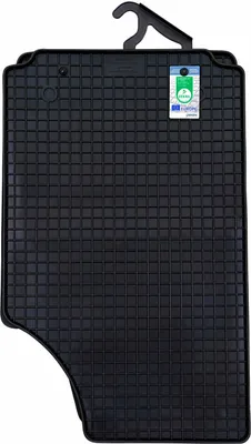 Produktbild von für Mazda 323 BJ ab 1998-2003 hinten PETEX Gummimatten 2-teilig schwarz Allwettermatten Gummifußmatten