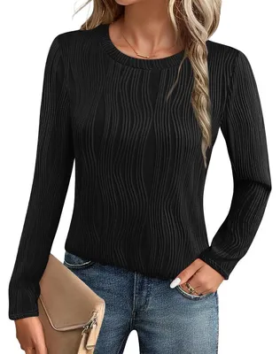 Imagen del producto de Suéter de mujer, cuello redondo, de lana, elegante, color , talla XXL, ideal para otoño