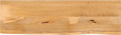 Produktbild von Tischplatte mit Baumkante 100x40x3,8 cm Massivholz Mango