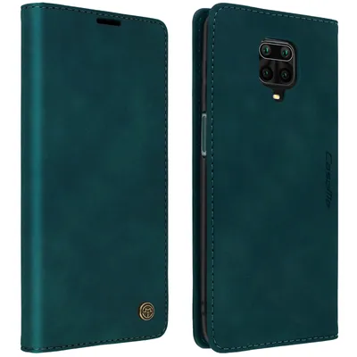 Immagine prodotto di CaseMe, custodia a libro vintage per Xiaomi Redmi Note 9S / Note 9 Pro / Note 9 Pro Max, colore blu "anatra"