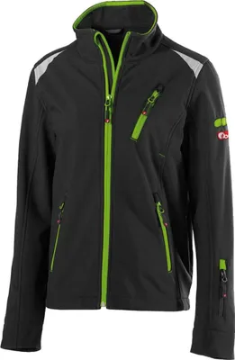 Produktbild von Fortis Softshelljacke Kinder PERFORMANCE 24 Gr. 122-128 schwarz/grün