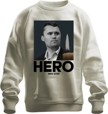 Obrázek produktu pro Charlie Kirk Hero Rest in Peace Republican Advisor President Uni mikina, Nature, M