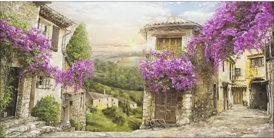 Produktbild von Leinwandbild Colourful Toscana 100x50 cm
