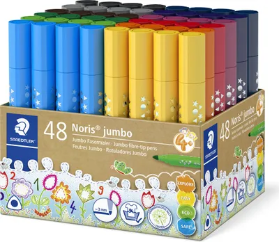 Produktbild von Staedtler Fasermaler Noris 3mm 48ST Köcher