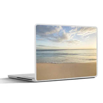 Produktbild von MuchoWow® Laptop Aufkleber Sticker Cover Strand - Wasser - Wolken 25x18 cm - Laptop-Deko