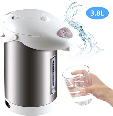 Produktbild von Edelstahl+ABS Heißwasserspender Wasserspender Wasserkessel Thermopot 3,8L 750W Gold