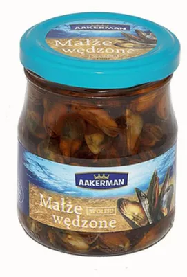 Obrázek produktu pro Małże Wędzone w Oleju 200 g