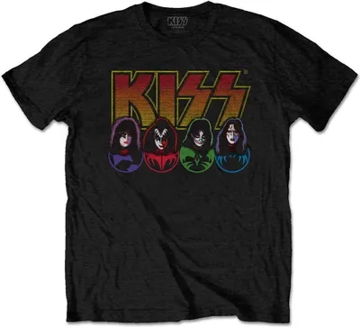 Produktbild von Kiss Logo, Faces & Icons Black 2XL T-Shirt