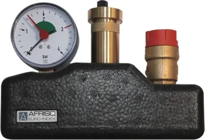 Produktbild von Kesselsicherheitsgruppe Afriso 3bar bis 50 kW, Sicherheitsventil, Manometer Heizung