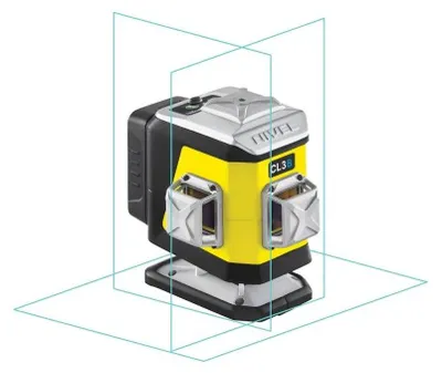 Obrázok produktu pre Nivel krížový laserový systém clx3b s 3x360° lúčom v modrej farbe