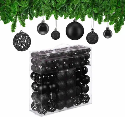 Productafbeelding van Kerstballen van kunststof, set van 150 stuks
