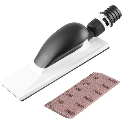 Productafbeelding van Hand Schuurblok met Stofafzuiging en Schuurpapier Set
