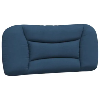 Image de Coussin de tête de lit Hvar bleu 80 cm tissu