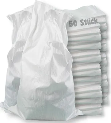 Produktbild von Gewebesäcke 50 Stück Schuttsäcke Müllsack Schwergutsäcke für Bauschutt PP Gewebesack in hoher Qualität 50x90 cm