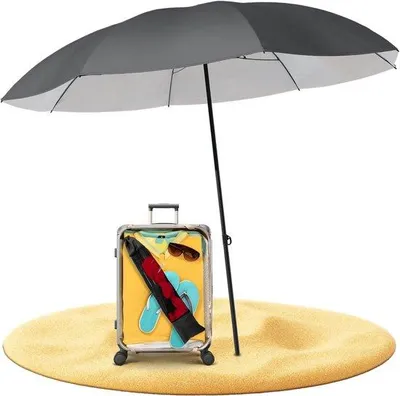 Produktbild von STYNGARD Reise-Sonnenschirm mit UV-Schutz 50+ [Durchmesser: 155 cm]