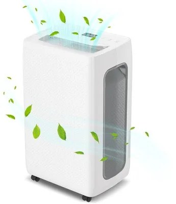 Produktbild von Luftentfeuchter - Entfeuchtet bis 26 Liter pro Tag - Trocken- und Schlafmodus - Ideal für Wohnraum, Schlafzimmer, Bad, Keller und Kellerraum - Dehumidifier - Weiß