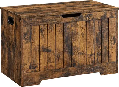 Productafbeelding van Famanu Schoenenbank Vintage Bruin - Houten Opbergbank - Plank - 40 cm x 76 cm x 48 cm