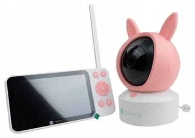 Obrázek produktu pro Rotační kamera pro kojence s LCD displejem, ovládání přes Wi-Fi a aplikaci TUYA, 2 v 1