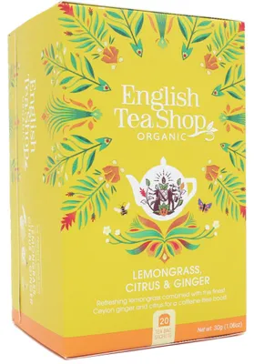 Productafbeelding van English Tea Shop Lemongrass ginger citrus  (20 zakjes)