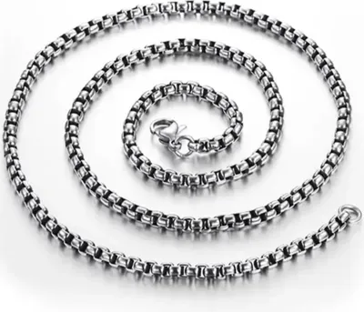 Produktbild von Elegante Kette Tadeas aus Edelstahl - 70cm Silber KP34557
