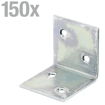 Produktbild von Alberts 150 x Breitwinkel sendzimirverzinkt 40 x 40 x 40 mm – Möbelwinkel