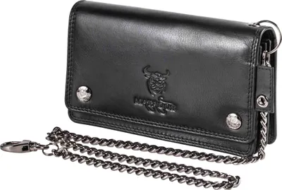 Produktbild von MATADOR Biker Geldbörse DALLAS mit Kette Leder RFID Schwarz
