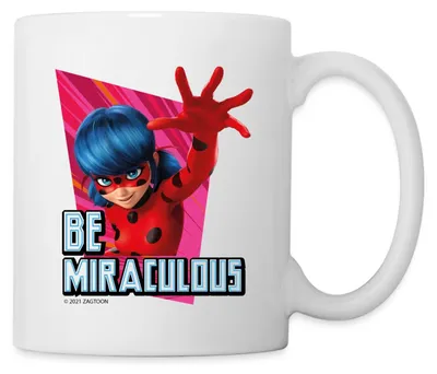 Produktbild von Spreadshirt Miraculous Ladybug Be Miraculous Tasse, One size, Weiß