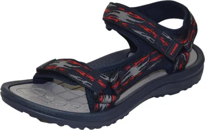 Produktbild von Damen Sandalen Eva-Sandaletten Blau/Rot Gr. 36