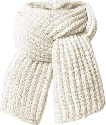 Obrázok produktu pre Modeschal, zimná, plyšová, jednofarebná, hrubá pletená šatka, (1 kus), 180 cm, biela