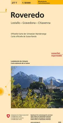 Produktbild von Swisstopo 1 : 50 000 Roveredo Wanderkarte