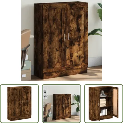 Produktbild von The Living Store Bücherschrank Räuchereiche 82,5x30,5x115 cm Holzwerkstoff