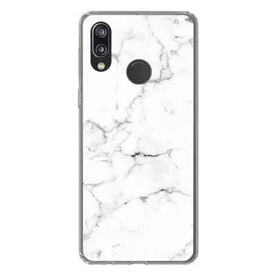 Produktbild von MuchoWow® Handyhülle Schutzhülle Hülle für Huawei P20 Lite (2020) Marmor - Weiß - Grau - Luxus - Marmoroptik - Strukturiert Silikon Softcase Handy Hülle - Kartenhalter