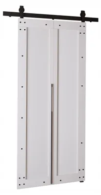 Produktbild von KierMoebel Schiebetür Komplettset QUDIO M2 Weiß 76x205x3,2 cm Wohnzimmer Schiebetür