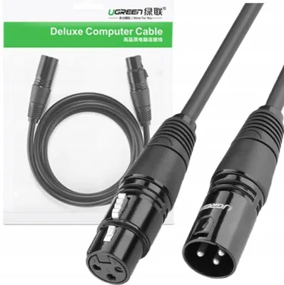 Image de Ugreen Av130 Female to Male Xlr Cable - 3M (Black)