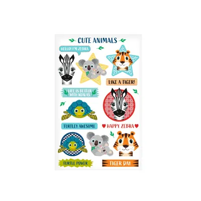 Produktbild von Herlitz Sticker Cute Animals 3 Bogen selbstklebend