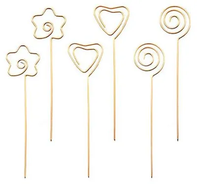 Produktbild von Goldfarbene Häppchenspieße – 6er-Set