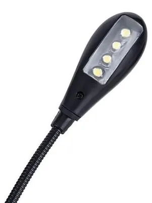 Zdjęcie produktu dla Lampka do czytania LED z klipsem USB elastyczne ramię biurkowa