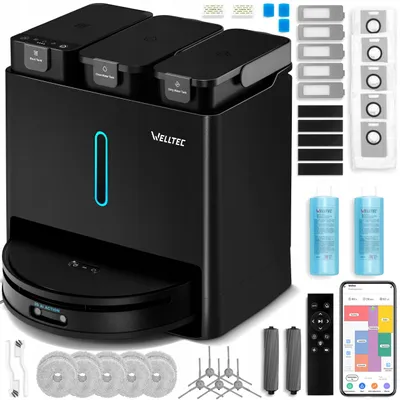 Produktbild von Welltec R10 Ultra Saug- und Wischroboter mit 8-in-1-Station