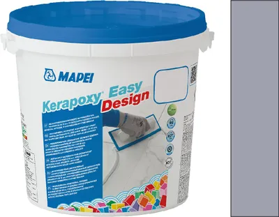 Productafbeelding van MAPEI® KERAPOXY Easy Design 2K, 3 kg, kleur: arktischgrijs, epoxyhars-voegmortel-lijm, voor tegelvoegen
