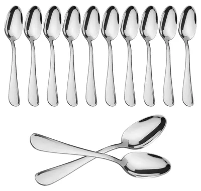 12 Kaffeelöffel, 12,5 cm, hochglanzpoliert, Edelstahl 18/0