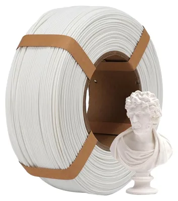 Produktbild von eSUN Matte PLA Refill Filament 1.75mm, Cremeweiß,1KG