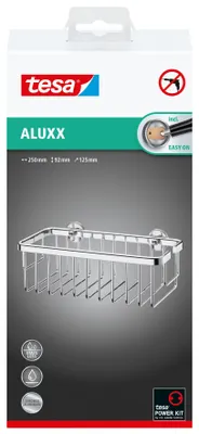 Immagine prodotto di tesa® 40201-00000-00 Cestino portaoggetti a un piano M, alluminio cromato
