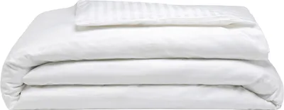 Image de Belledorm satin, ensemble linge de lit, rayé, nombre de fils 540 BM194 (lit double) (Blanc)