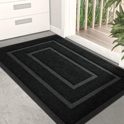 Produktbild von Famanu Türmatte robust - Antirutsch, wasserfest, 40 × 60 cm, Schwarz
