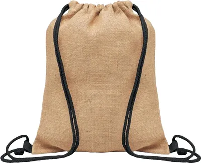 Produktbild von MidOcean - Turnbeutel "Fukuro", Jute MO236 (Einheitsgröße) (Schwarz)