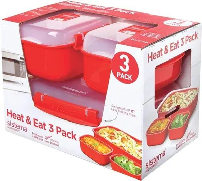 Produktbild von Famanu Aufbewahrungsboxen Set - 3 Stück, mikrowellengeeignet