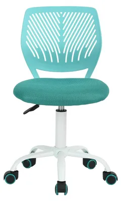 Ergonomischer Bürostuhl, höhenverstellbar, drehbar, türkis